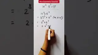 Exponents sum/ Indices #maths #viral #youtubeshorts #tricks #exponents