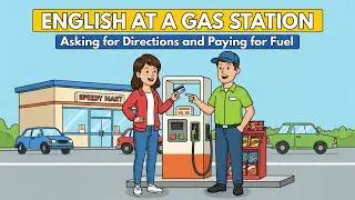 How to Speak English at a Gas Station ⛽ | Daily English Conversation Practice
