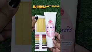 Is Johnsons baby cream safe for babies? Ph testing of johnsons cream 🤨#phtest#foryou#viral#shorts
