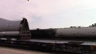 GT 8952 CN 5600 blade train WB through Hobson Yard Sarnia Ontario to the states 10/11/2021