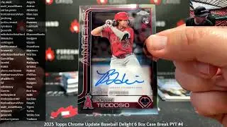 LOADED CASE! 1/10/2026 2025 Topps Chrome Update Baseball Delight 6 Box Case Break PYT #4