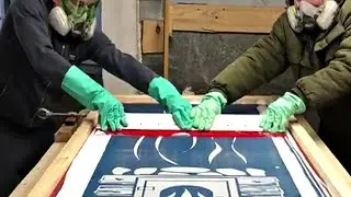 Паста для матирования стекла  GLASSETCH silk screen. Шелкотрафаретная печать на стекле без разводов.