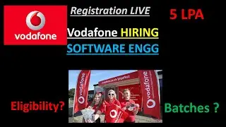 Vodafone Hiring | Software Engineer | 5 LPA