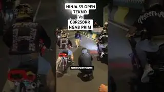 NINJA ODGJ VS CBR 250RR NGAB PRIM GAGAL LEPAS #teknotunner #ninja #cbr250rr #balapliar #dragrace