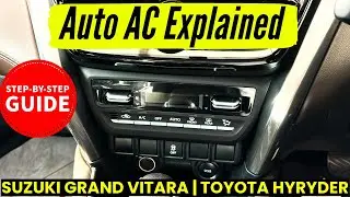 How to use Auto AC in Suzuki Grand Vitara / Toyota Urban Cruiser Hyryder Explained | All Features