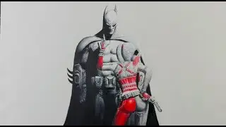 Drawing Batman from Arkham City! | Timelapse