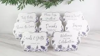 Blue Willow D&eacute;cor Sign Kit (Set of 8) | Kate Aspen 28539NA
