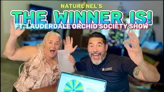Nature Nel is live! Drawing the winner for the Ft. Lauderdale Orchid Society 2026