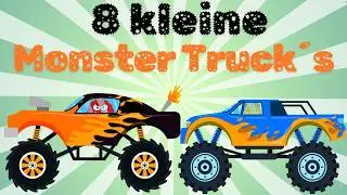 8 kleine Monster Truck&acute;s 🛻 Kinderlieder zum Mitsingen 👹 Abz&auml;hlreime