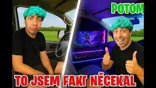cuky si udělal herni setup ve dodavce(to sem fakt nečekal)