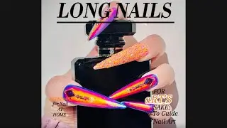  Simple Nail Art for Long Nails 💅 | Easy DIY Tutorial at Home