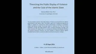 Visual Politics Seminar Series Semester 2 2016 Simone Molin Friis