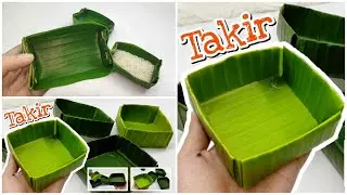 Cara membuat Takir Daun Pisang yang sangat mudah untuk dipraktekkan || Takir Daun Pisang