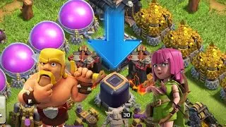 Clash of Clans:  Grab that loot!!  Th10 DE Farming!!  Goblin Knife