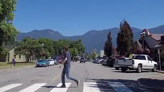 Agassiz BC Canada - Downtown Area - Driving in Small Town British Columbia