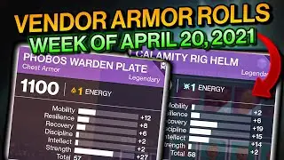 Destiny 2: HIGH STAT VENDOR ARMOR! | This Week's Vendor Armor Reset [Apr. 20th] (Chosen)