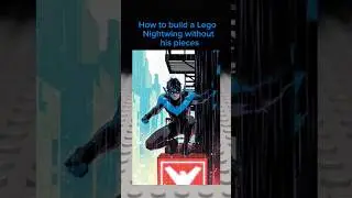 How to build a Lego Nightwing Without his parts #lego #legodc #batman #nightwing