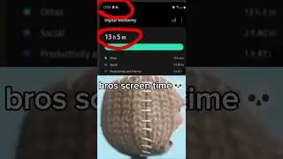 bros screen time💀 #skeleton #memes #screentime #screenshot