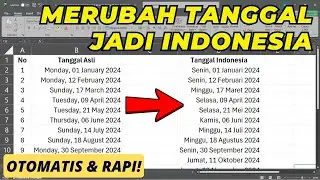 How to Change the Date Format in Excel to Indonesian Text (Automatic & Neat!)