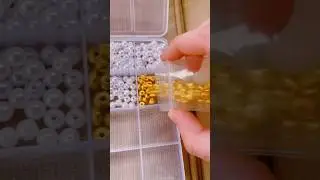 Unbox My New Orange Beads With Me | #beads #claybeads #clicklinkinbio #short #preppy |