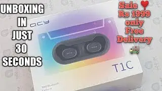 QCY T1C STEREO EarBuds unboxing In just 30 second|| Rs 1999 only Sale Yoursgood