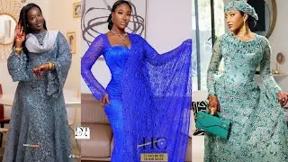 Les nouvelles robes en dentelle 2025 vont vous hypnotiser !#ankara #africandress #fashion 