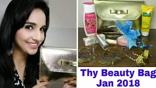 Thy Beauty Bag January 2018 | Unboxing & Review | Organic Skincare & Makeup Monthly Subscription