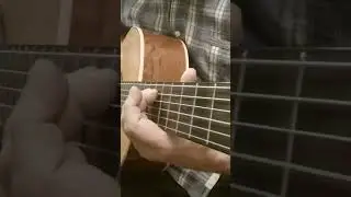 A Harmonic Minor riff on 5th & 6th strings #acousticguitar #guitartechnique #nylonstrings