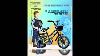 Leader JoyStar Cycle for Kids | Bicycle for Kids with Training Wheels | Comfortable Seat, Backres...