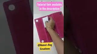 #Jute Wallet Sewing Tutorial/#wallet #purse #clutch #shorts  @HemasBagCreations