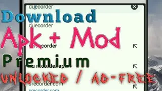 How to download Du Recorder (Apk + pro version)  Android  for free.