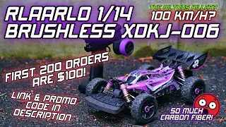 RLAARLO XDKJ-006 CRAZY FAST $100 Бесколлекторный двигатель от - Распаковка / Удары / Скоростные заезды 2S 3S