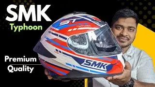 SMK Typhoon Helmet Review 💥 Best Helmet Under 5000/-