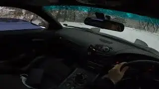 [POV]RX-7 FD Drive on snow, small hillclimb