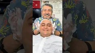 TURKISH BARBER ASMR SESSION! click for more👆 #holidayswithshorts #shorts