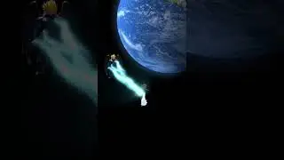Fight in space 🫨 #space #superhero #supervillain #earth #fighting #shorts #shortvideo