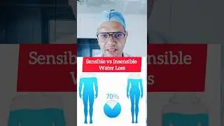 sensible vs insensible water loss#medicine #physiology #neetpg #fmge