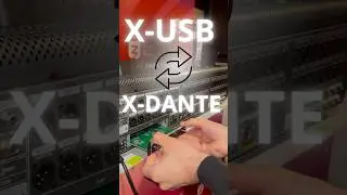 Замена карты X-USB на X-Dante на микшере Behringer X32. #BehringerX32 #XUSB #XDante #DanteAudio