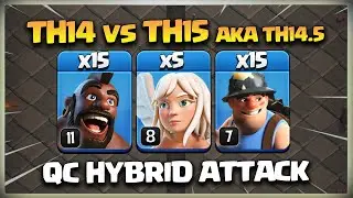 Stronger After Update TH14 Hybrid | Th14 vs Th15 | QC Hog Miner Attack Strategy - Th14 Hybrid in coc