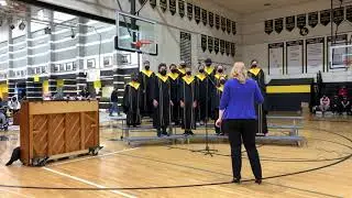 North Beach Junior/Senior High School Choir at Veterans Day Assembly 2021