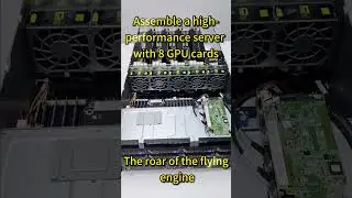Assemble a high-performance server with 8pcs 4090D GPU cards #gpuserver #rackserver #4090D