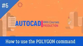 Lesson #6 (HOW TO USE THE POLYGON COMMAND): AutoCad Full Course
