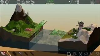 Poly Bridge Alpine Meadows 1-9 12m Paddleboat Drawbridge