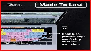 KB Covers Avid Pro Tools Keyboard  Editing Keyboard with USB Port Compatible with macOS & Windows