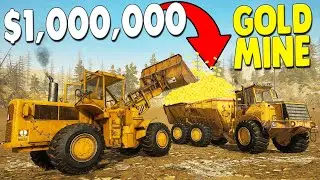 BUILDING NEW GOLD MINE - $1,000,000 Gold Mining Simulator | Gold Rush Gameplay PC