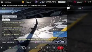 JCMRL November 2016 GT500 & Lexus LF-LC GT VGT spec race #4