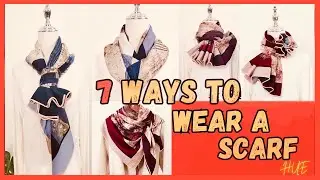 How to wear a scarf : 7 ways to tie a Scarf! #scarfwearing
