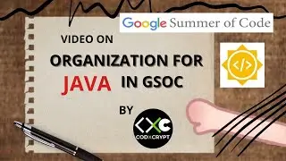 Organization for Java in Gsoc || Codxcrypt Community