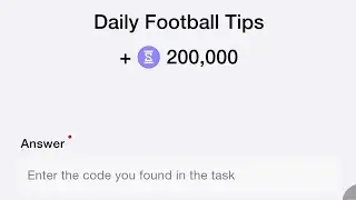 Daily Football Tips Time Farm Code | Time Farm Daily Football Tips code