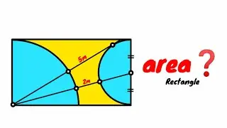 Can you find area of the Rectangle? | (Fun Geometry Problem) | #math #maths | #geometry